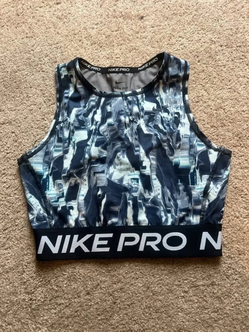 Nike Pro Women’s Dri-FIT All-Over Print Tank‎ Top Size XS